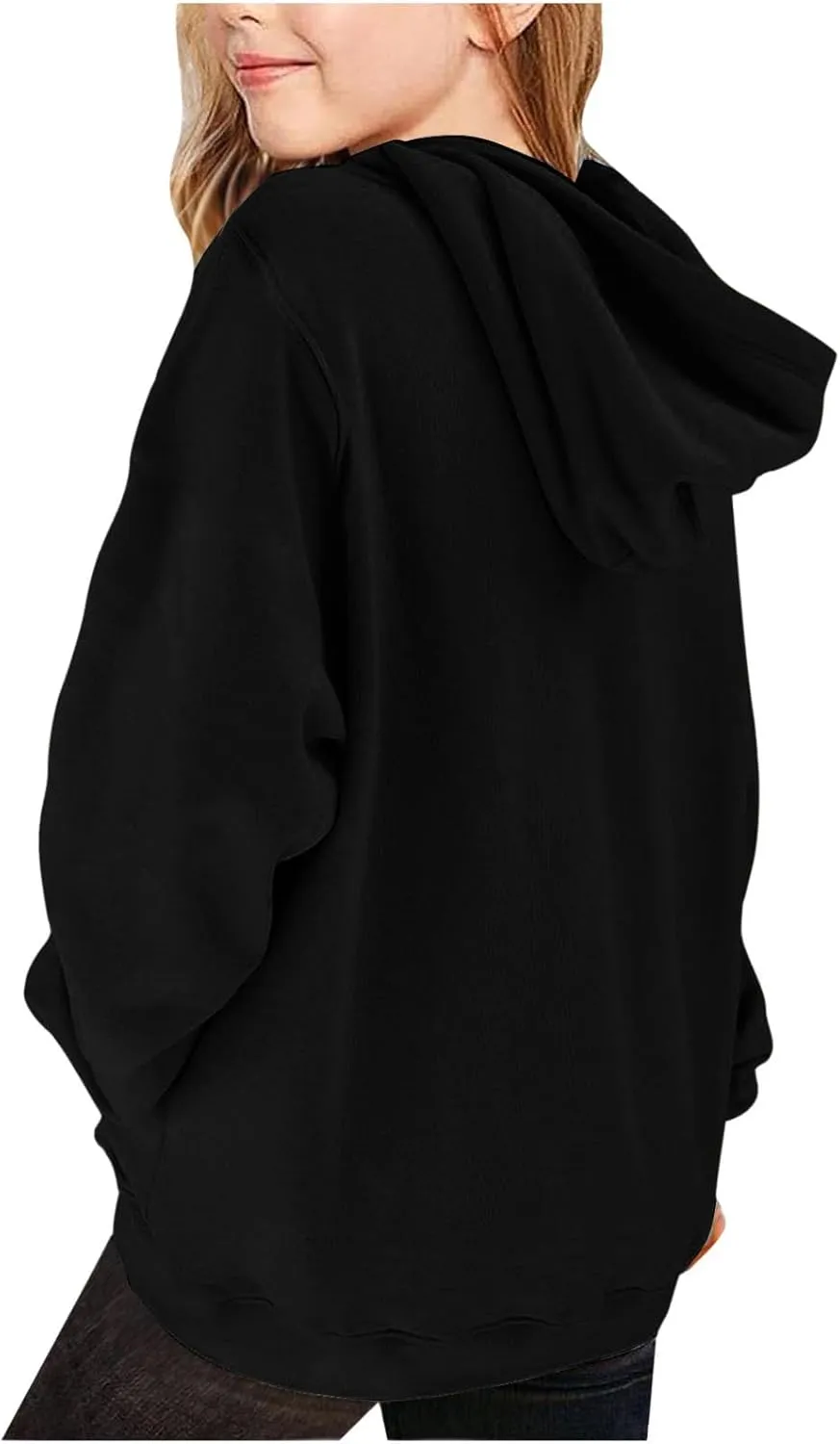 valentines Outfit Girl Oversized Long Sleeve Heart Hoodie Cute Teen Girls Valentine Shirt Preppy Clothes