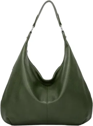 Vintage Hobo Bags for Women Stylish Slouchy Tote Purses for Traveling Vegan Leather Handbag with Large Capacity
