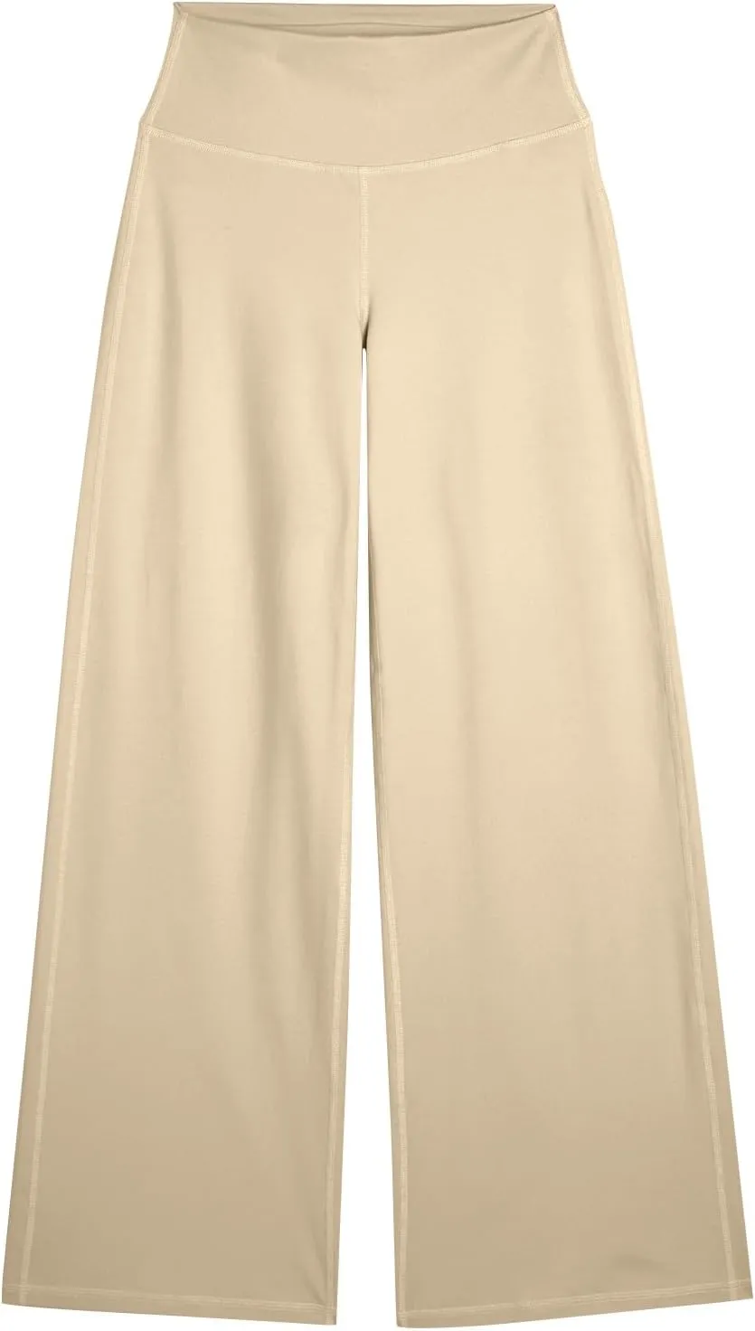 Wide Leg Pants for Women Soft Stretchy Tummy Control Yoga Pants Athletic Workout Pant Cozy Bootcut Leggings Trousers