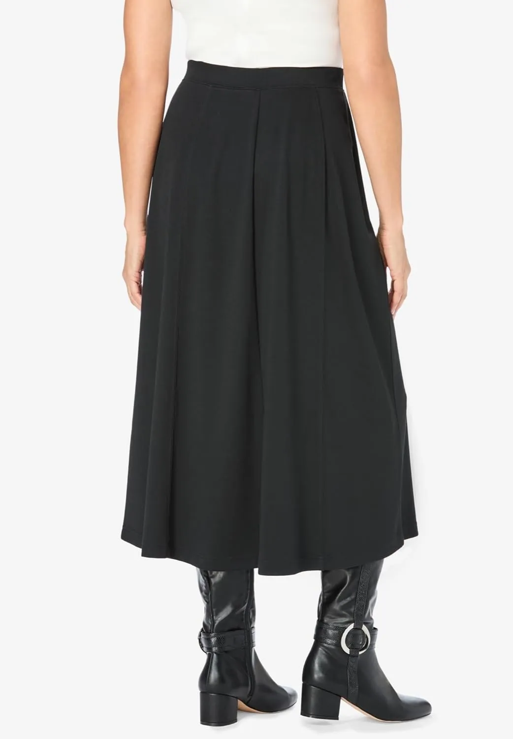 Woman Within Women's Plus Size Ponte Knit A-Line Skirt