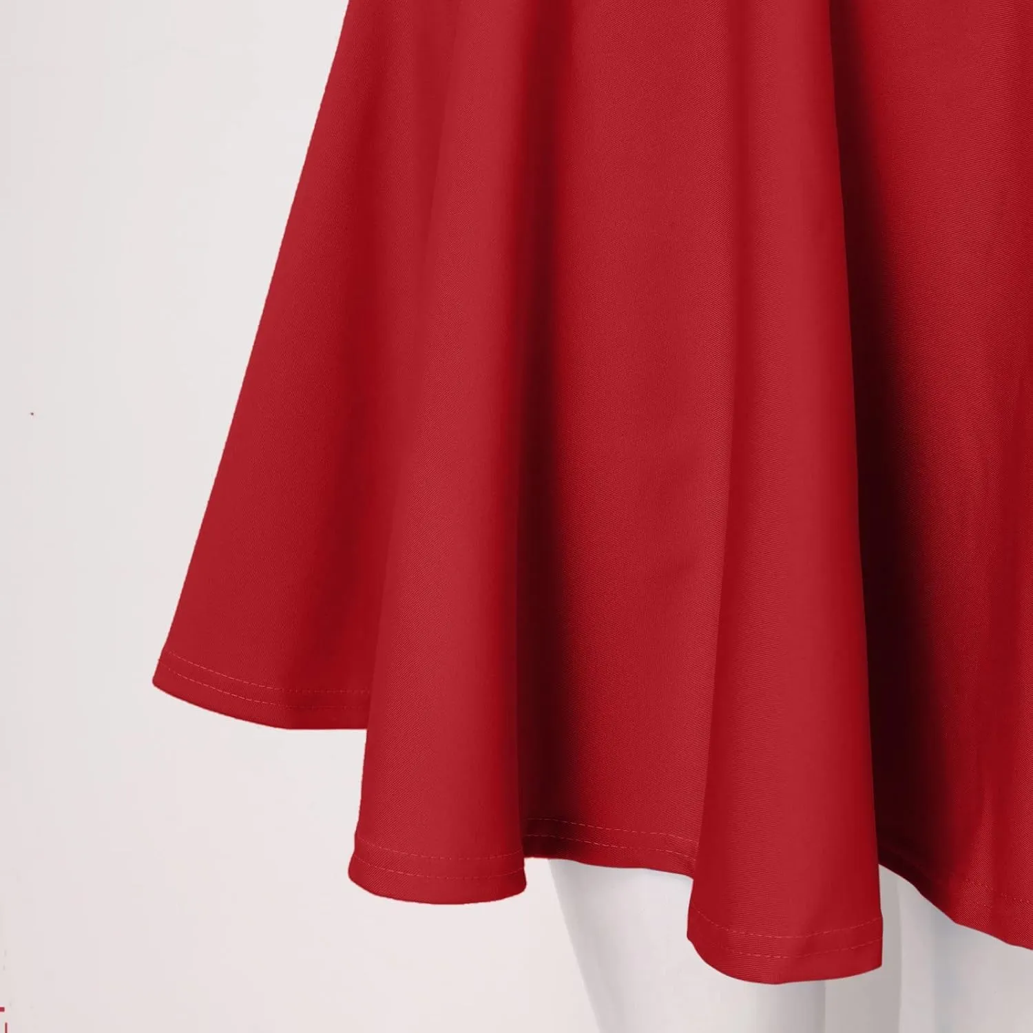 Women Fashion Casual Short Style Solid Half Skirt Glare Sun Skirt Pleated Skirt Midi Skirt for Women