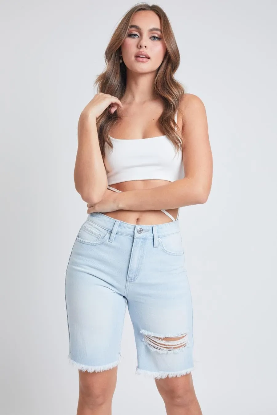 Women's Boyfriend Denim Bermuda Shorts