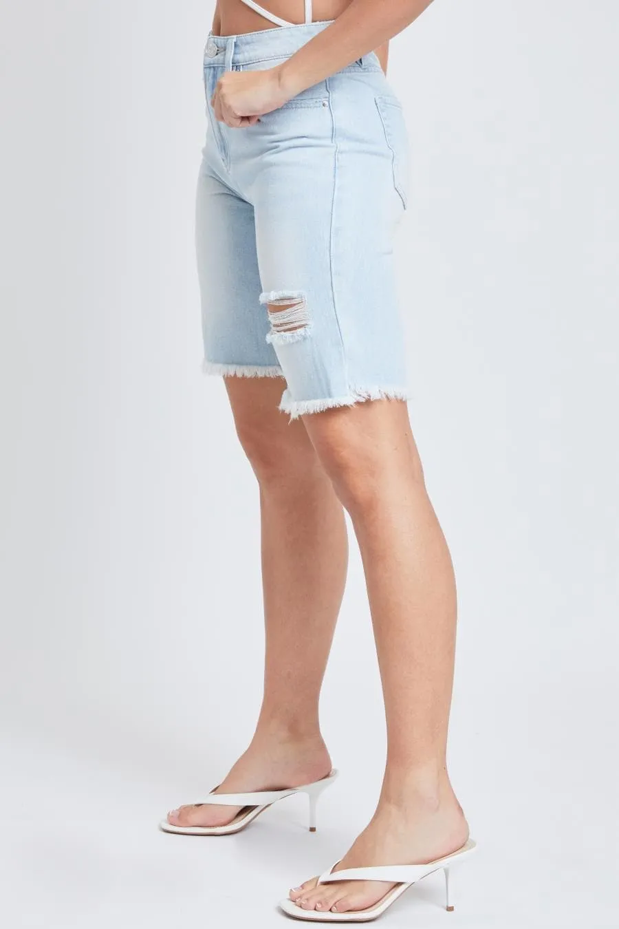 Women's Boyfriend Denim Bermuda Shorts