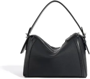 Women's Genuine Leather Pillow Bag Shoulder Crossbody Underarm Bag Handbag Versatile Chic Stylish Hobo Vintage Pendant