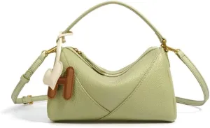 Women's Genuine Leather Pillow Bag Shoulder Crossbody Underarm Bag Handbag Versatile Chic Stylish Hobo Vintage Pendant