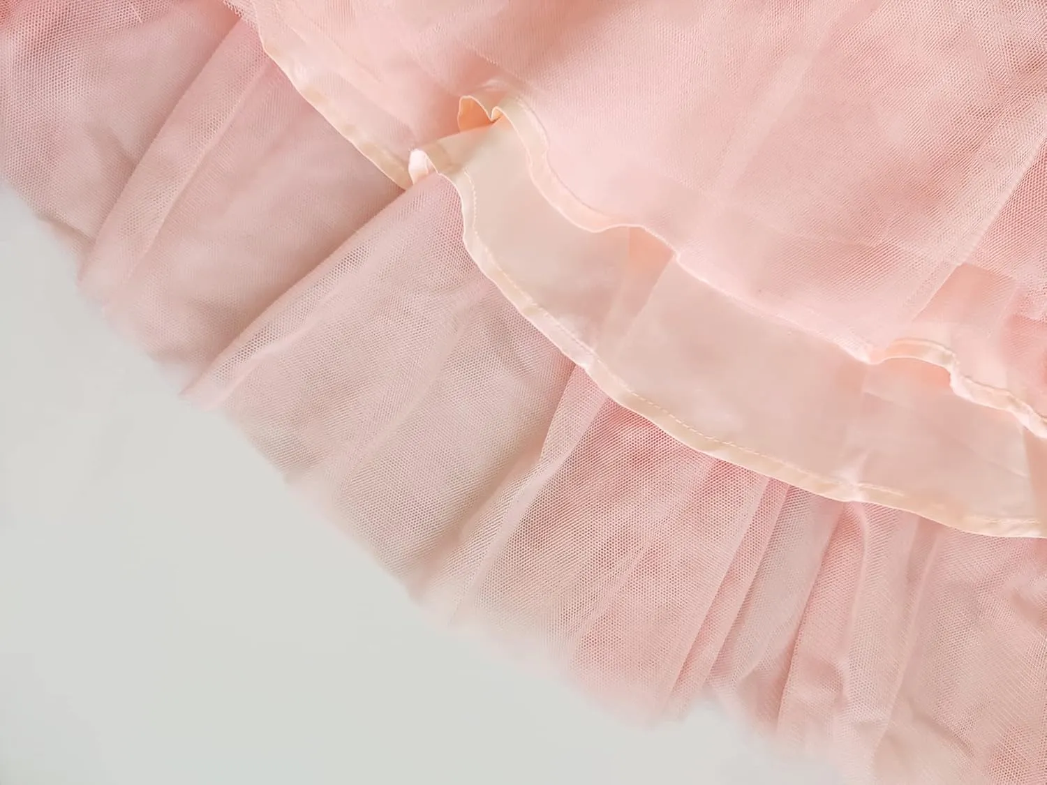 Women's Knee Length Tulle Skirts Layered Prom Party Midi Tutu Skirt