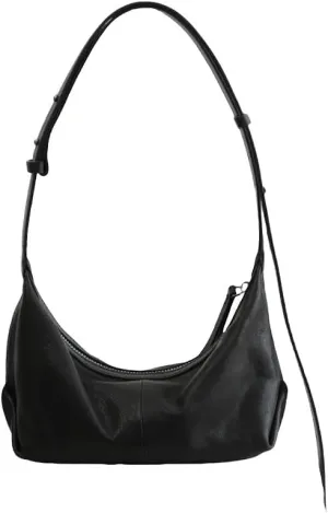 Women's Leather Handbag Shoulder Crossbody Armpit Bag Dumpling Pillow Bag Clutch Purse Hobo Versatile Stylish Chic