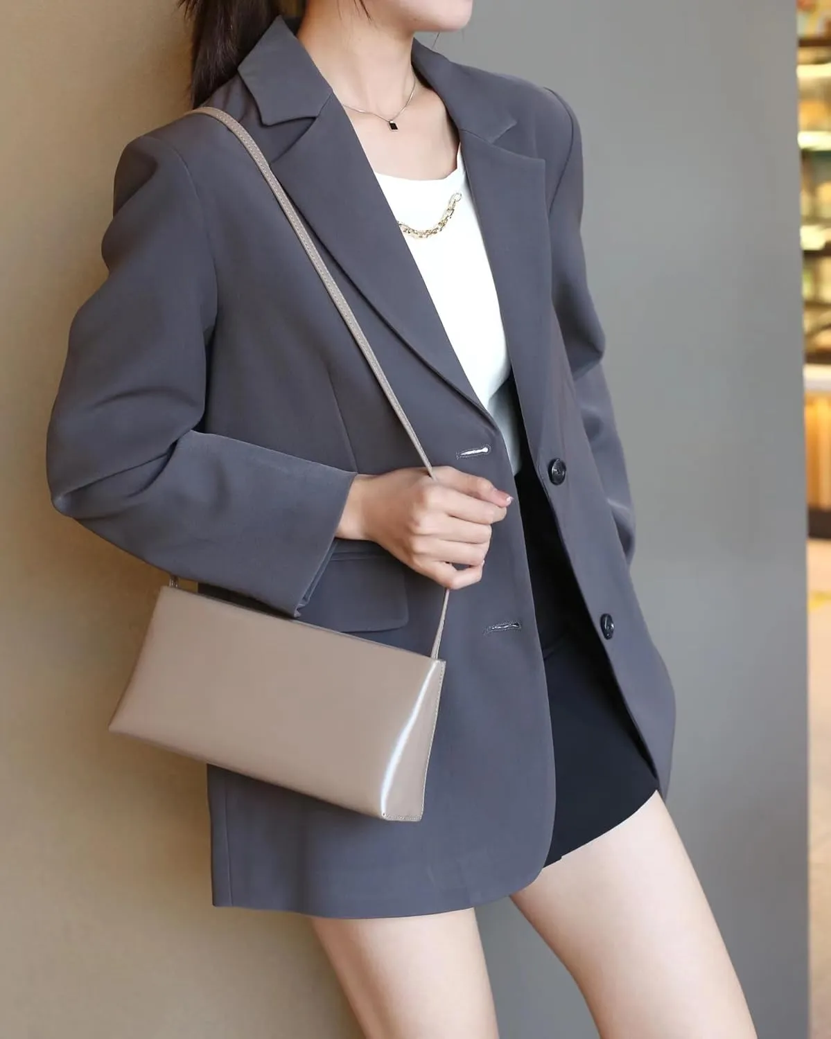 Women's Leather Small Retro Shoulder Crossbody Armpit Bag Handbag Clutch Hobo Pillow Bag Versatile Chic Stylish Casual