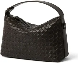 Women's Minority Cowhide Diamond Pattern Handbag Shoulder Crossbody Underarm Bag Pillow Dumpling Bag Versatile Clutch Chic