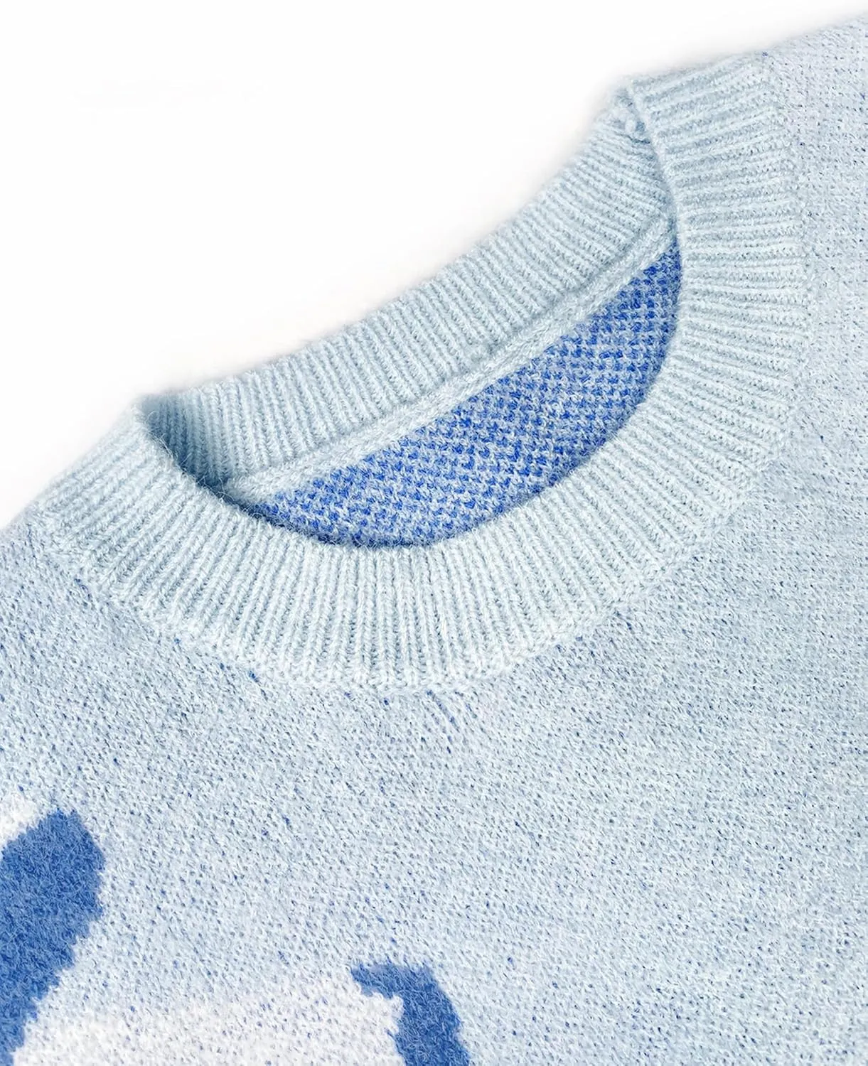 Womens Oversized Cute Bow Tie Sweater Spring 2025 Cozy Chunky Ribbed Knit Crewneck Long Sleeve Pullover Tops