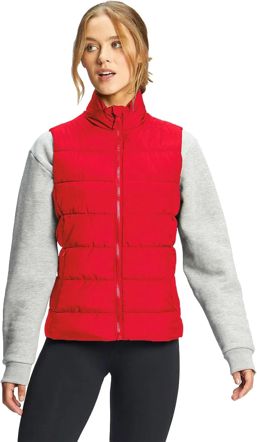 Women's Puffer Vests Full Zip Quilted Sleeveless Puffy Jacket for Womens Water-Resistant Outdoor Cozy Sport Coat S-2XL
