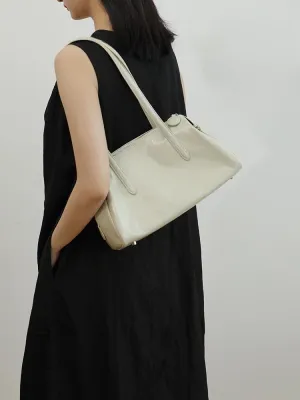 Women's Retro Leather Large Capacity Shoulder Underarm Bag Handbag Commuting Totes Pillow Bowling Bag Versatile Clutch Hobo