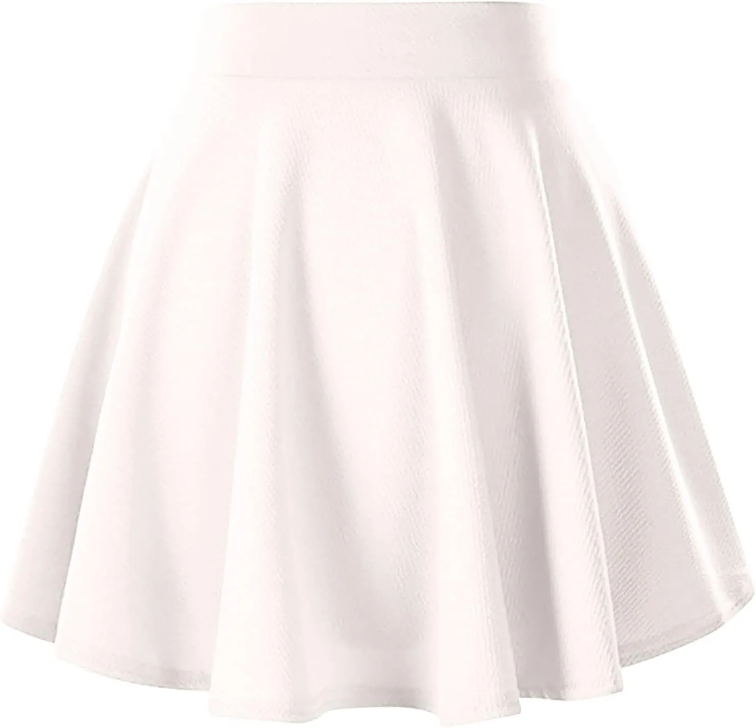 Women's Summer High Waisted Skirts Tummy Control Pleated Athletic Skirts Mini Dress Basic Versatile Flared Skirt