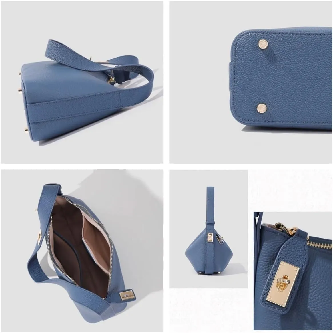 Women's Togo Cowhide Handbag Shoulder Bag Underarm Leather Pillow Bag Zipper Chic Stylish Versatile Elegant Luxury