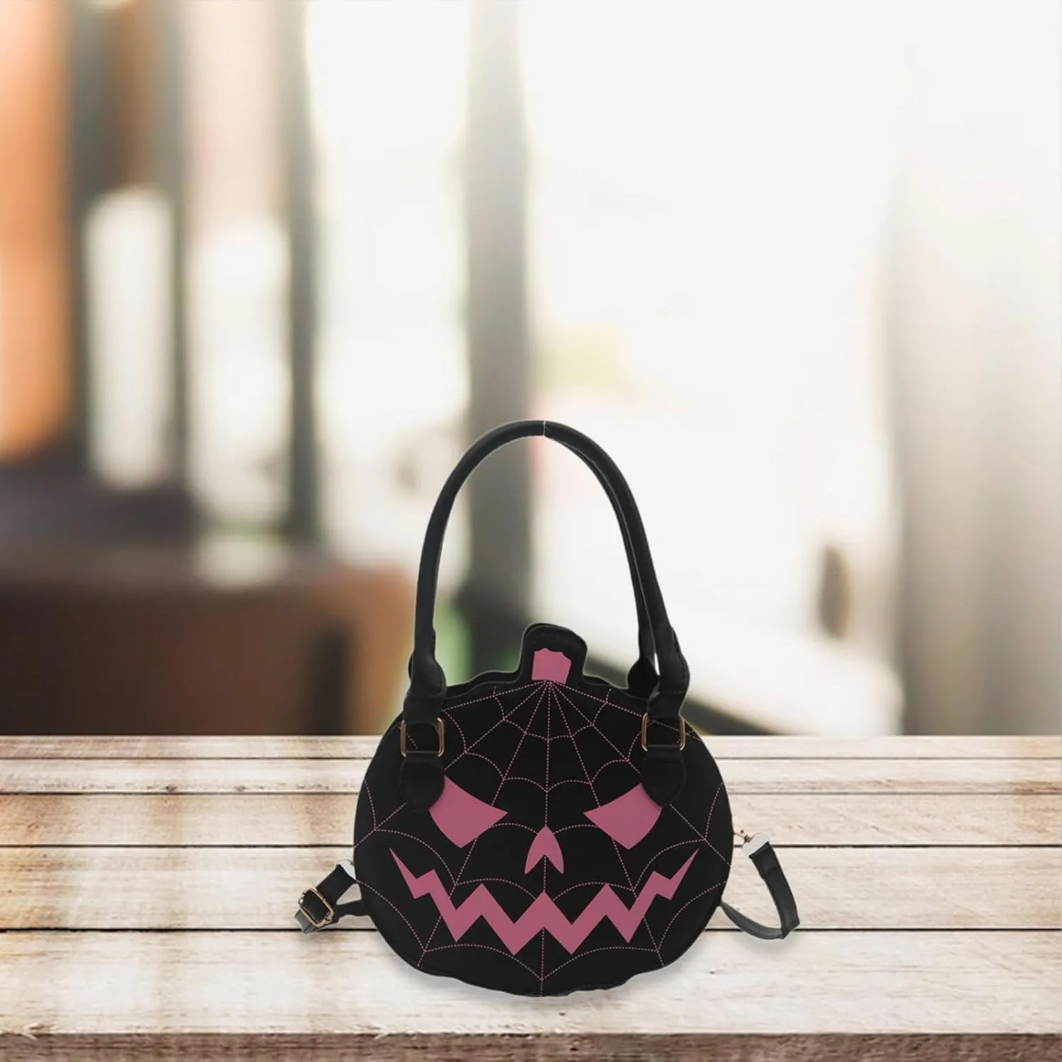 Yiju Pumpkin Crossbody Bag for Women Satchel with Adjustable Strap Top Handle Bag