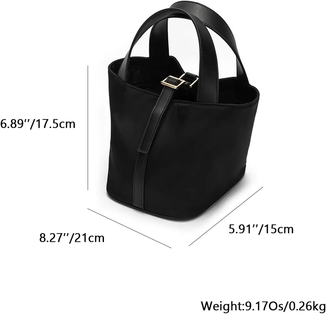 YONBEN Tote Bucket Bag -Simple and Comfortable Handbag with Belt Opening Design Lightweight and Versatile Bucket Bag
