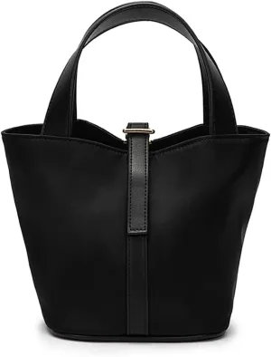 YONBEN Tote Bucket Bag -Simple and Comfortable Handbag with Belt Opening Design Lightweight and Versatile Bucket Bag