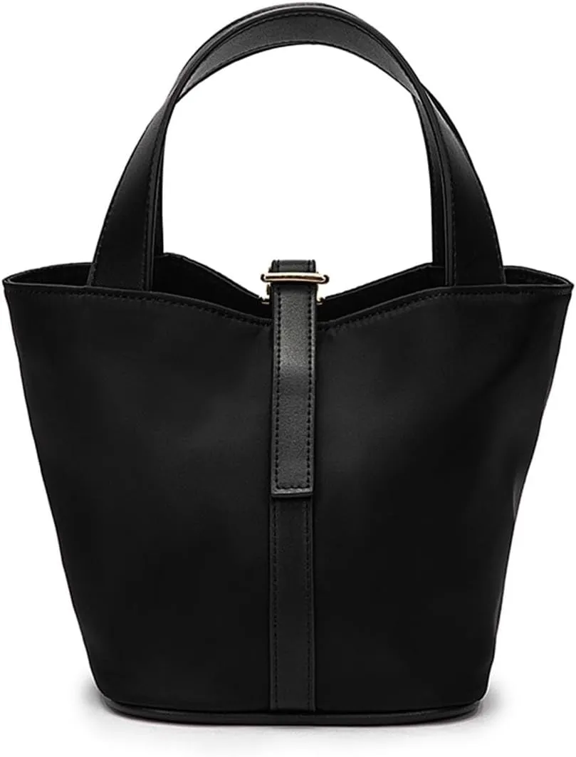 YONBEN Tote Bucket Bag -Simple and Comfortable Handbag with Belt Opening Design Lightweight and Versatile Bucket Bag