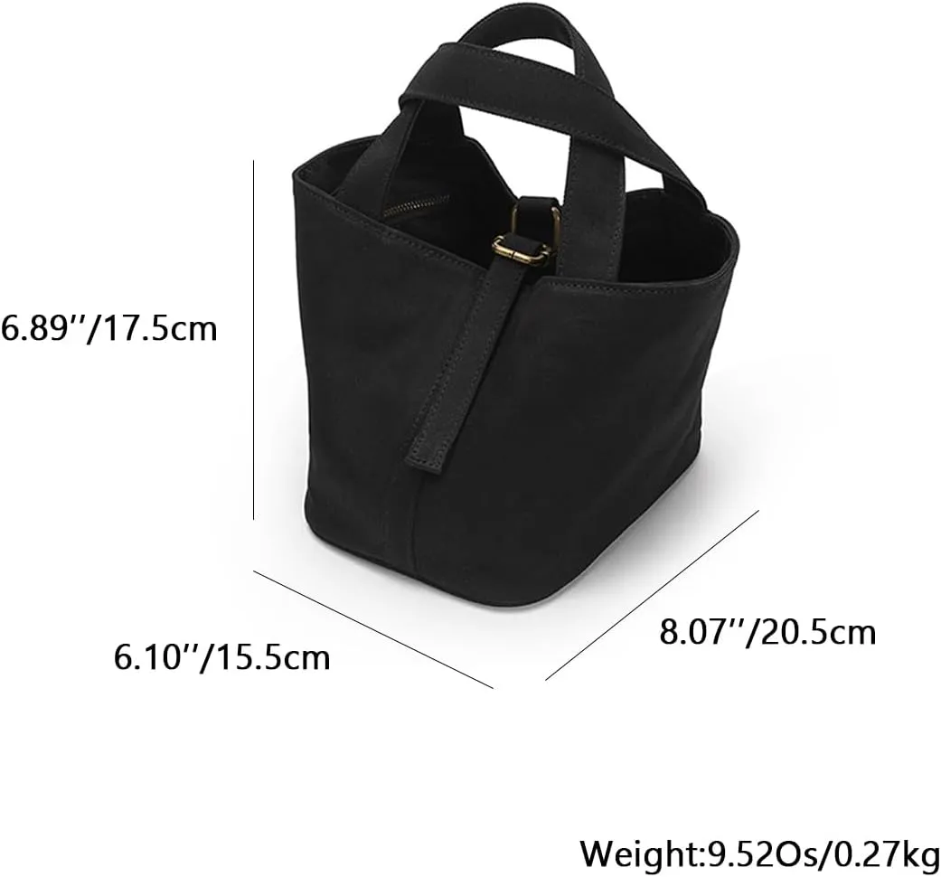 YONBEN Tote Bucket Bag -Simple and Comfortable Handbag with Belt Opening Design Lightweight and Versatile Bucket Bag