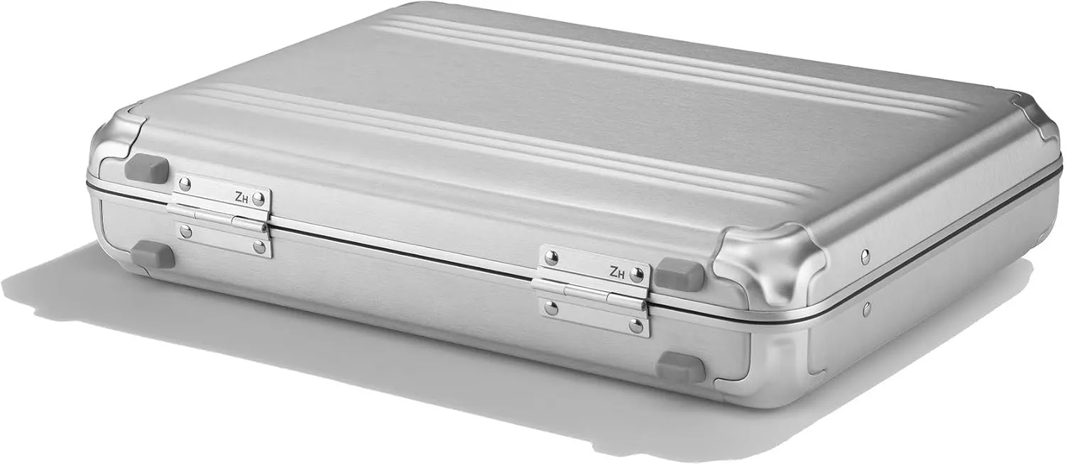 ZERO Halliburton Pursuit Aluminum Hardside Attach (Silver, Medium Attach)